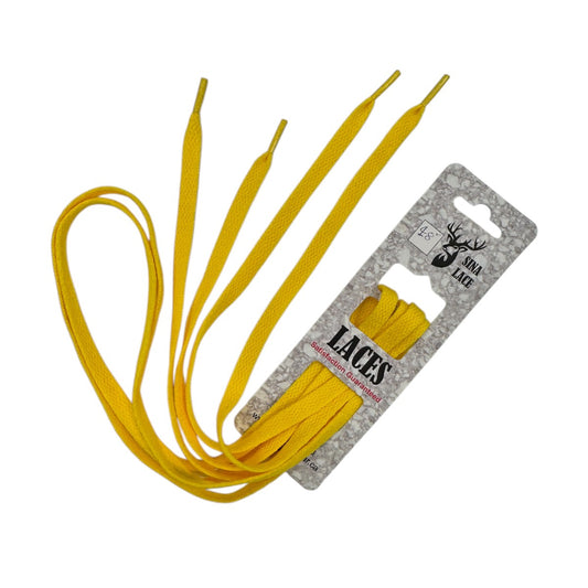 SINA FLAT SHOELACES - YELLOW