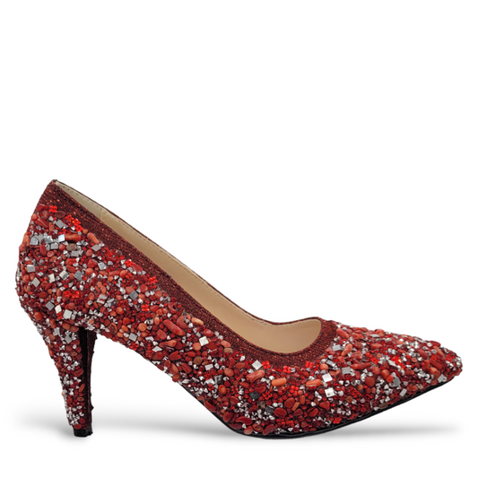 Nikpa Marble - Maroon