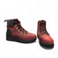 NEXGRIP Ice Jess burgundy leather winter boot with retractable cleat and waterproof zipper.
photo of the front side
