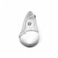 NIKPA PIKOK white satin high heel pump with t-strap and decorative crystal embellishment