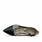 Nikpa Pikok black stiletto heel with a pointed toe and decorative crystal embellishment