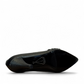 Nikpa Pikok black stiletto heel with a pointed toe and decorative crystal embellishment
