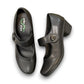 ORTHO-FLEX-F7108L black genuine leather Mary Jane shoe with an adjustable strap, metallic accent, and block heel.
photo of the top side