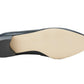 Ros Hommerson Heidi II navy leather pump with a comfortable crescent heel and almond toe.
photo of the bottom side