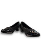 SOLE FLEX F8106 black patent leather block heel pump with a comfortable, refined semi-formal design.
photo of the front side