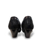 SOLE FLEX S5426 black dress pump with textured heel and toe accents for semi-formal wear.
photo of the  back side
