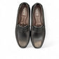 Satel Starkhan black leather loafers with handmade stitching, featuring a polished finish and comfortable lining. Photo of upper view 2.