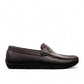 Satel Starkhan black leather loafers with handmade stitching, featuring a polished finish and comfortable lining. Photo of right side view.