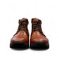 Satel Sistan light brown leather lace-up boots with a polished finish and durable rubber outsole for formal wear. Photo of front view 2.