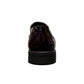 Sun Niko red patent leather lace-up dress shoe with textured detailing and durable rubber outsole. Photo of back view 2.