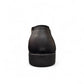 Sun Shoes For Men Neardoor black genuine leather lace-up formal shoes with subtle handmade stitching and a durable rubber outsole. Photo of back view.