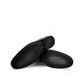 Sun Shoes For Men Neardoor black genuine leather lace-up formal shoes with subtle handmade stitching and a durable rubber outsole. Photo of bottom view.