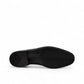 Sun Stylish black leather lace up dress shoe with textured pattern and handmade stitching details. Photo of bottom view.