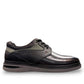 TATA SHOES SABALAN black leather lace-up shoes with perforated side detailing and rubber outsole