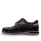 TATA SHOES SABALAN black leather lace-up shoes with perforated side detailing and rubber outsole