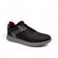 TATA SHOES SHEYKH black leather lace-up sneakers with grey rubber sole and contrast stitching
