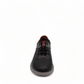 TATA SHOES SHEYKH black leather lace-up sneakers with grey rubber sole and contrast stitching