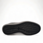 TATA SHOES SHEYKH black leather lace-up sneakers with grey rubber sole and contrast stitching