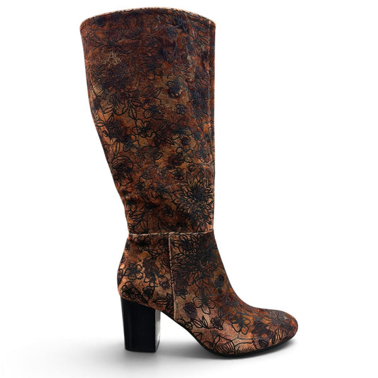 ILOVEBILLY MALANDA W-IL - TAN FLORAL/VELVET