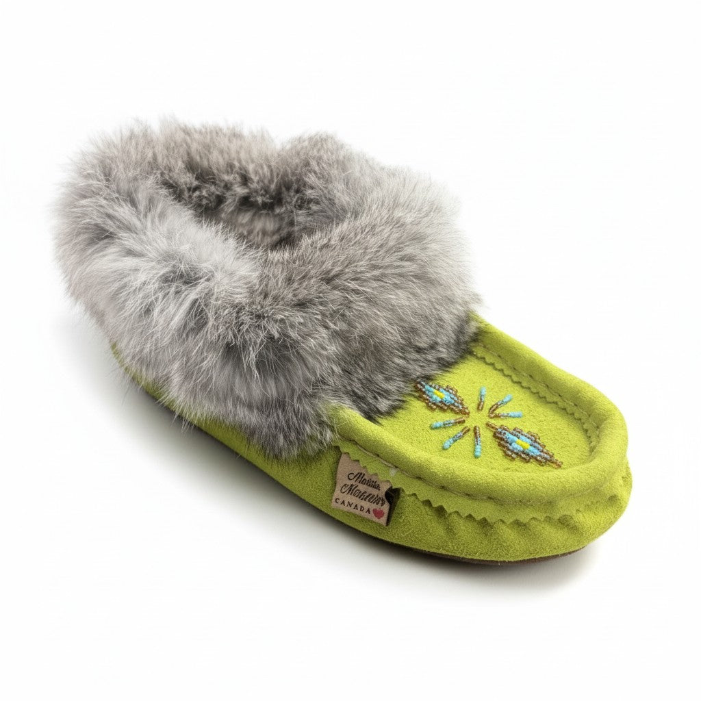 ALBERTA SUEDE MOCCASIN - GREEN
