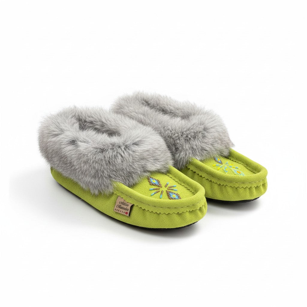 ALBERTA SUEDE MOCCASIN - GREEN