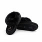 ALBERTA SUEDE MOCCASINS - BLACK