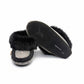 ALBERTA SUEDE MOCCASIN - GREY/BLACK FUR
