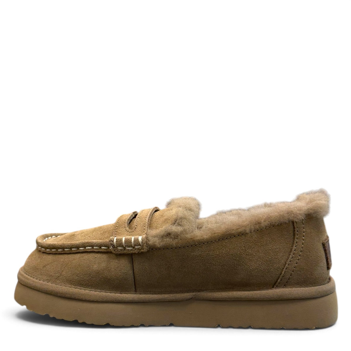ARIA SHEIDA MOCCASIN SLIPPERS - OLIVE