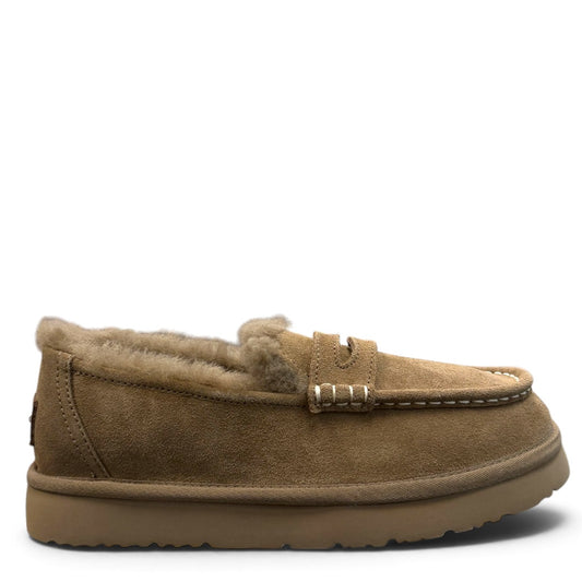 ARIA SHEIDA MOCCASIN SLIPPERS - OLIVE