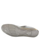 Aetrex Edge orthotic insole showing the grey polyurethane performance base with contoured arch support