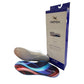 Aetrex Edge orthotic insole showing the grey polyurethane performance base with contoured arch support