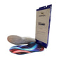Aetrex Edge orthotic insole bottom view featuring grey AeroCell polyurethane performance base