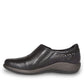 Aetrex Karina black orthotic shoe insole with ergonomic arch support and textured rubber base