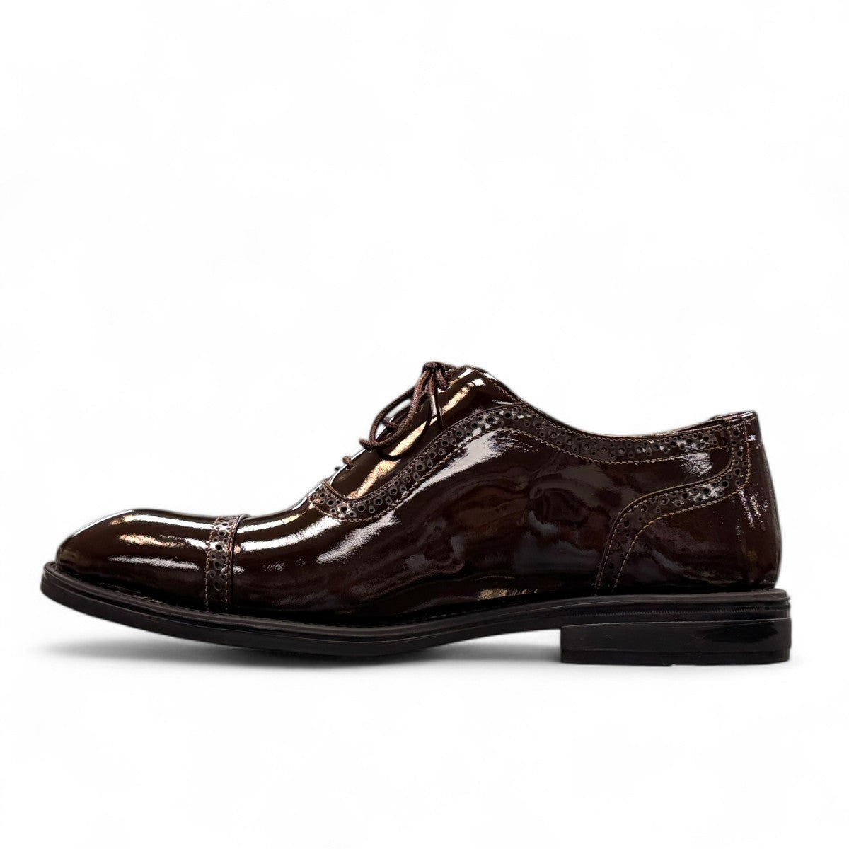 SATEL KASHAN - DARK BROWN PATENT