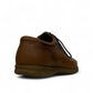 Atropat Hafez brown genuine leather smart casual shoe with handmade stitching and durable rubber outsole. Photo of back view.
