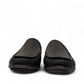 Atropat Molana gray leather slip-on loafers with handmade stitching and durable rubber outsole. Photo of front view.