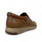Atropat Saadi brown leather slip-on shoes with handmade stitching and durable rubber outsole. Photo of back view 1.
