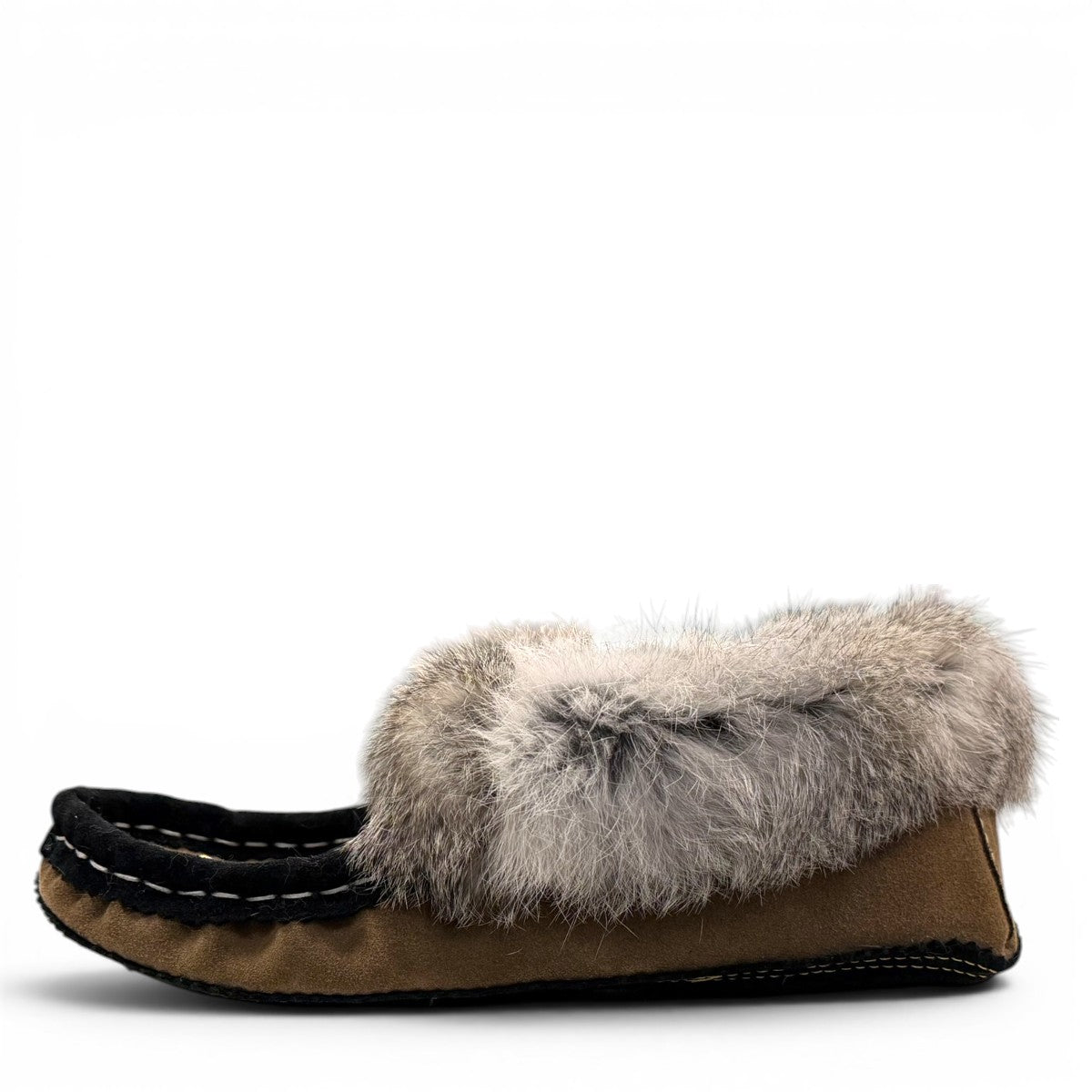 ALBERTA SUEDE MOCCASINS  - BROWN