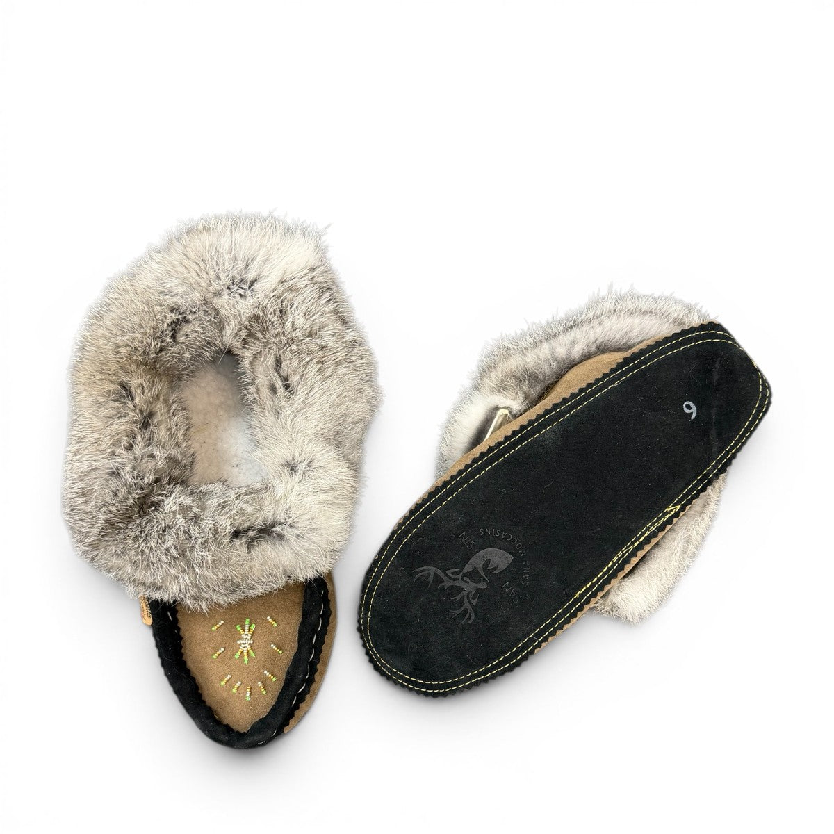 ALBERTA SUEDE MOCCASINS  - BROWN