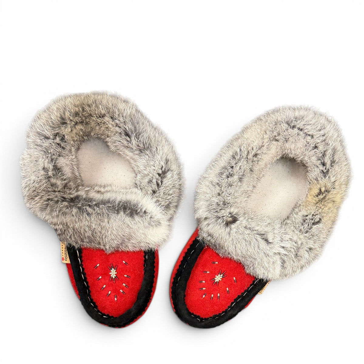 ALBERTA SUEDE MOCCASINS  - RED