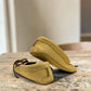 ALBERTA LEATHER MOCCASINS  - YELLOW