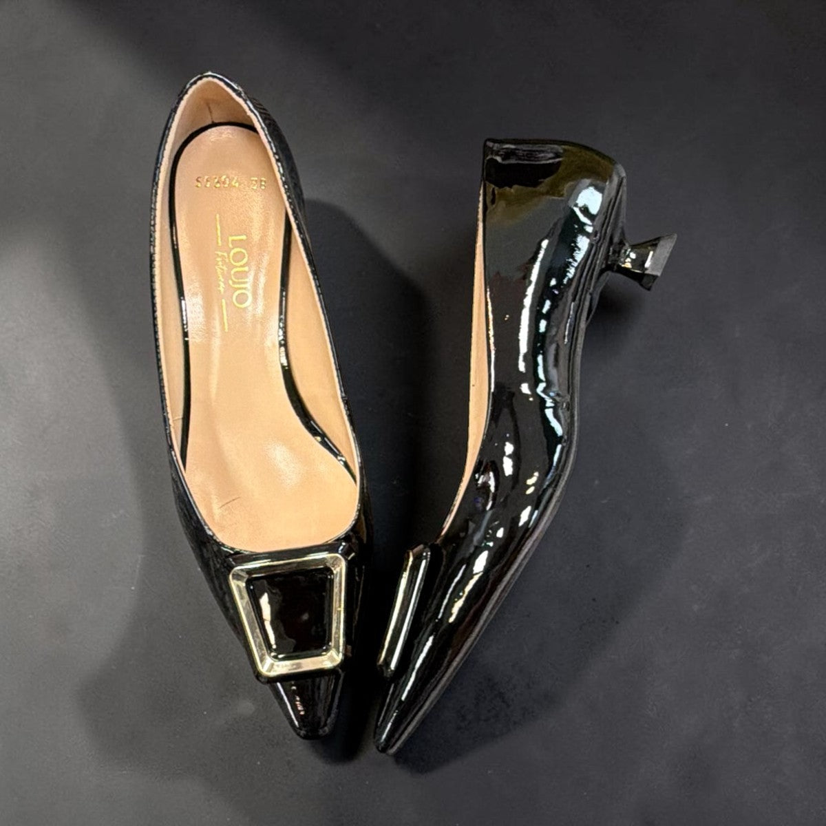 LOUJO SOPHIA - BLACK PATENT
