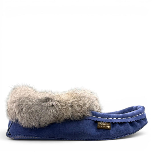 ALBERTA SUEDE MOCCASINS  - BLUE
