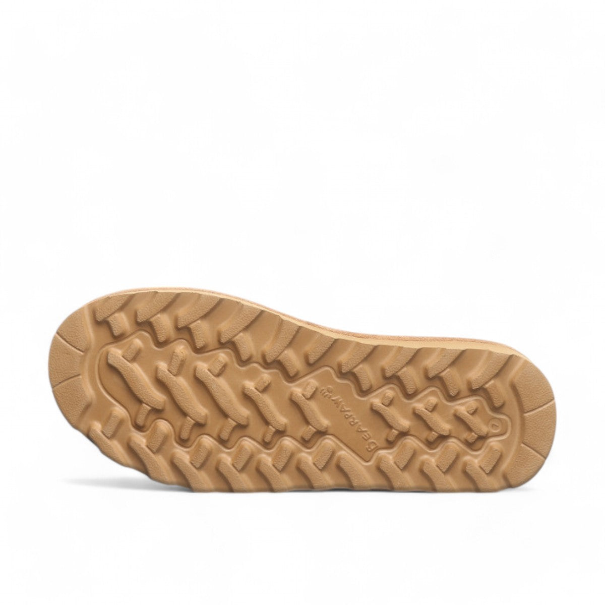 BEARPAW Elle Short boot in iced coffee suede with a round toe and durable rubber sole