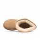 BEARPAW Elle Short boot in iced coffee suede with a round toe and durable rubber sole