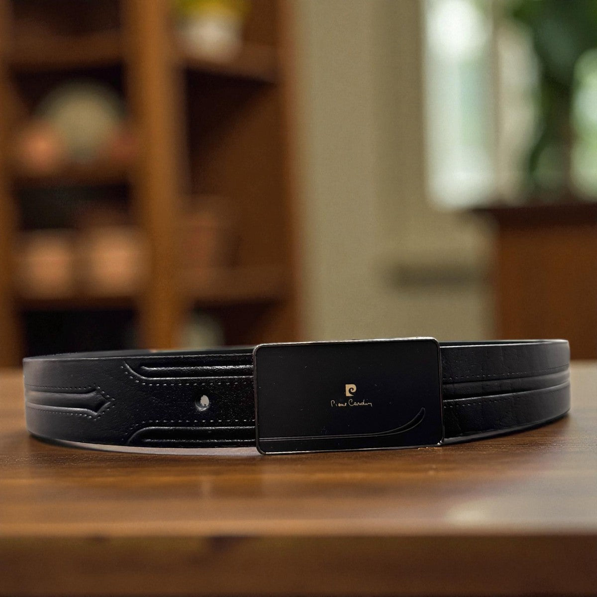 MEN'S GENUINE LEATHER BELT - BLACK