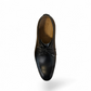 Benelli Anbaran black leather men's dress shoe with a lace-up design and durable rubber outsole. Photo of upper view.
