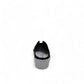 Bernie Mev Tina black slip-on loafers with perforated fabric upper and white rubber platform sole