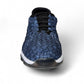 Bernie Mev Victoria Gummes blue woven textile walking shoe with memory foam sole