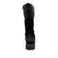Biotime Taya black leather tall lace-up boots with a warm wool lining and durable lug sole.